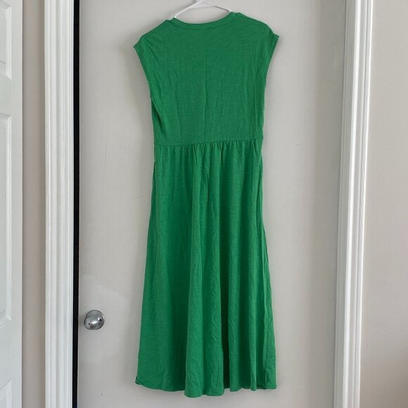 Boden Bright Green Jersey Midi Dress with Pockets – Women’s Size 6 - Picture 2 of 5